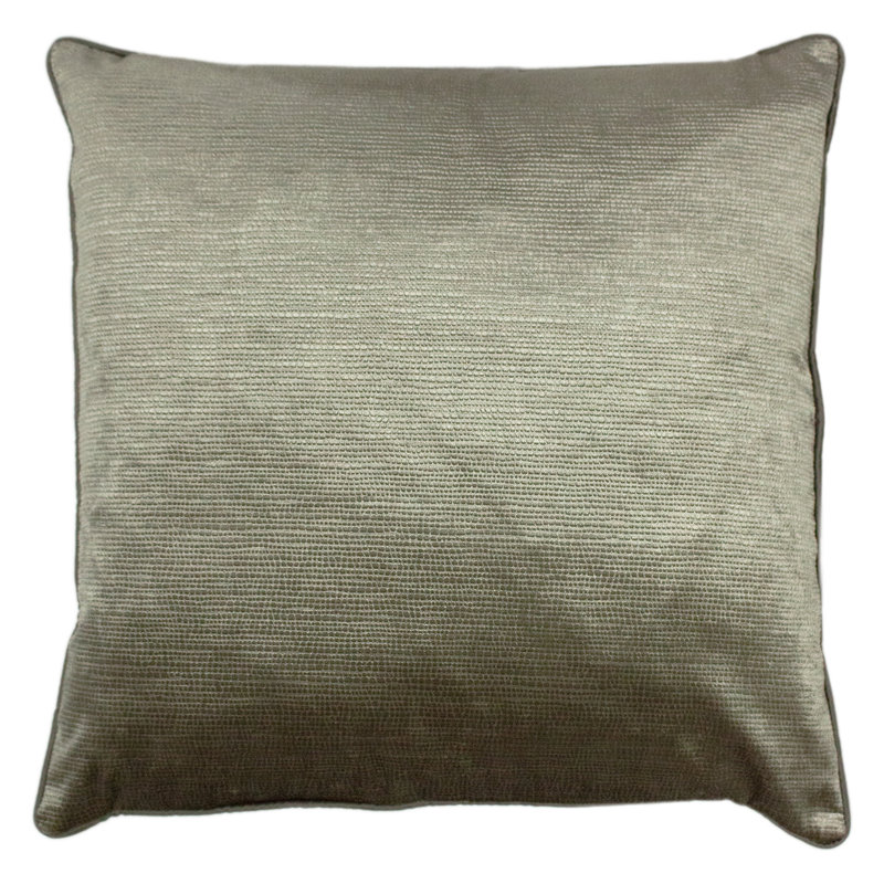 Square Throw Cushion, Champagne, Feather