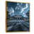 Toile avec cadre flottant or
