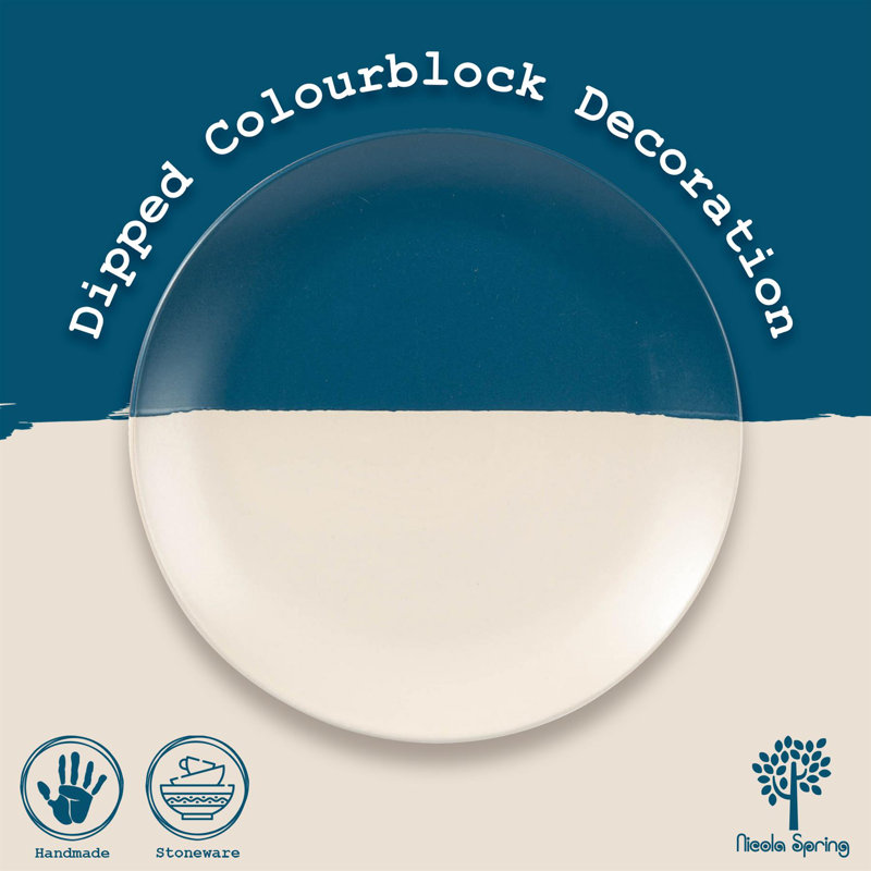Stoneware Dinnerware - Service for 4, Orange