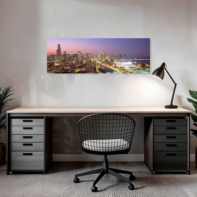 Chicago, Illinois, États-Unis, architecture contemporaine, art mural, H 12 po x l 36 po