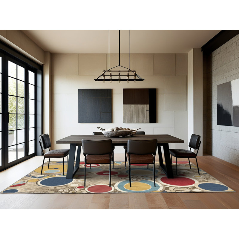 Dynamic Beam Rug, Square 7'