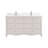 60" Solid Wood Double Bathroom Vanity with 1" Engineered Marble Top-124078123