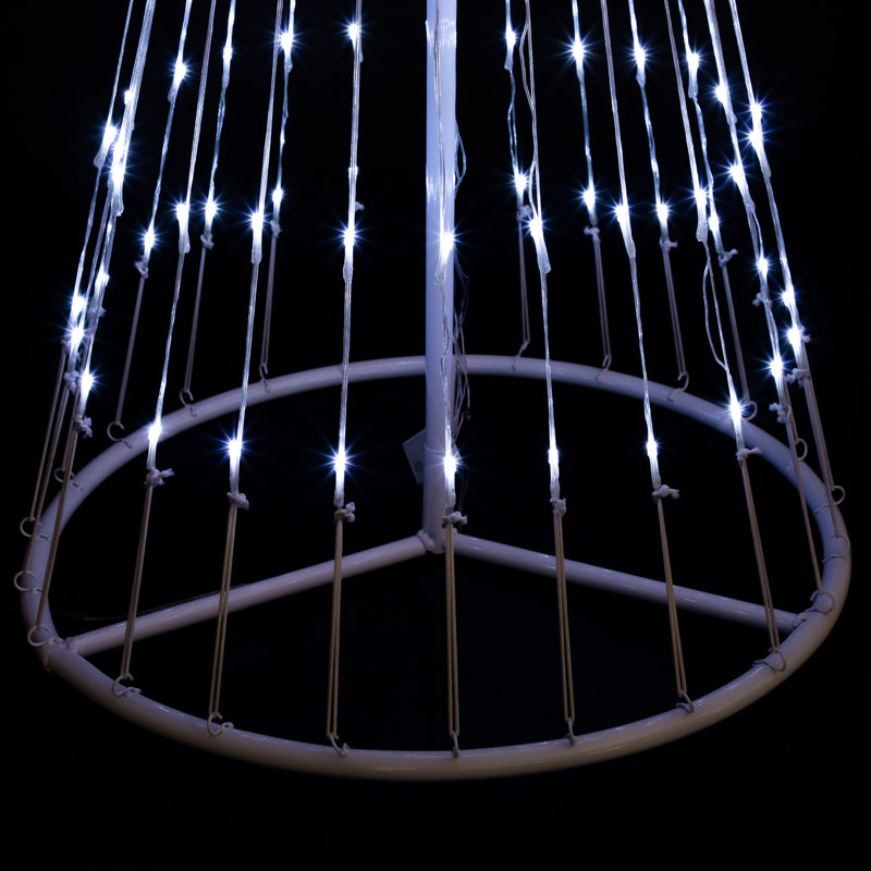 Décoration d'extérieur à DEL, Blanc, H 144 po x l 40 po x p 40 po