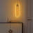 Modern Gold Wall Lamp, Metal Body, 6.7 x 18.9 x 3.9 inches | SMD LED 16W, 3000K Warm White Light | Elegant Design for Home Decor, IP20 Rated | Ideal for Living Room, Bedroom, or Office Spaces