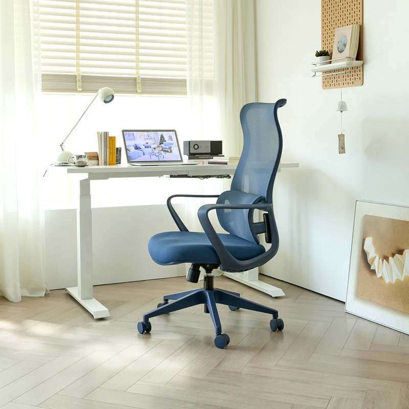 Fauteuil de bureau 350LBS, Bleu, Bleu