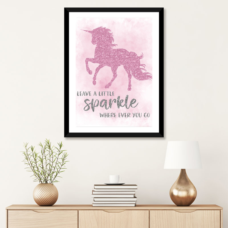 Art sparkle, H 32 po x l 24 po x P 1 po, Papier avec cadre noir