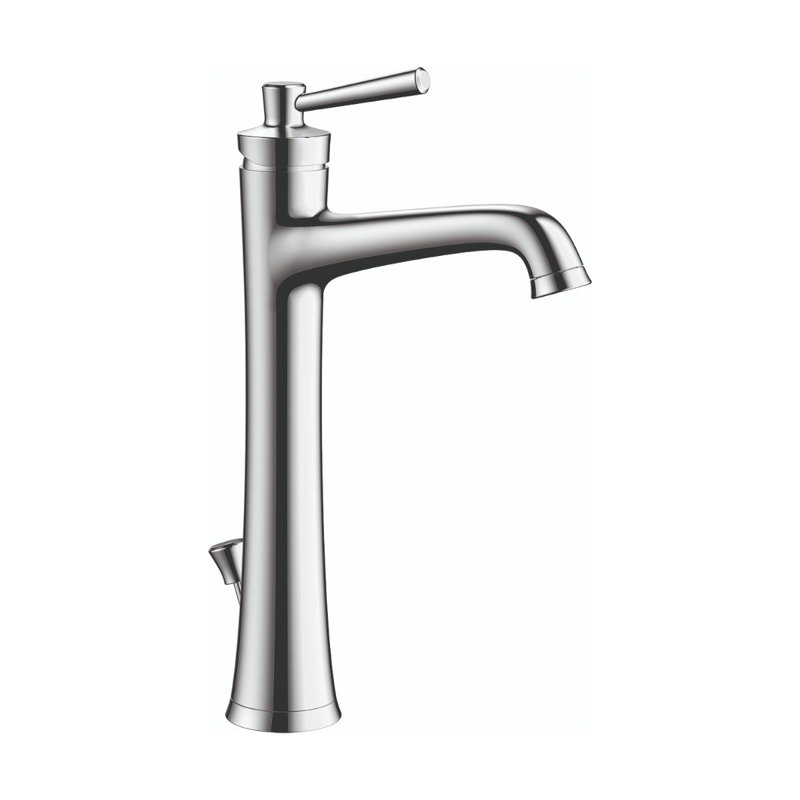 Joleena Single Hole Bathroom Faucet with Drain Assembly, Chrome