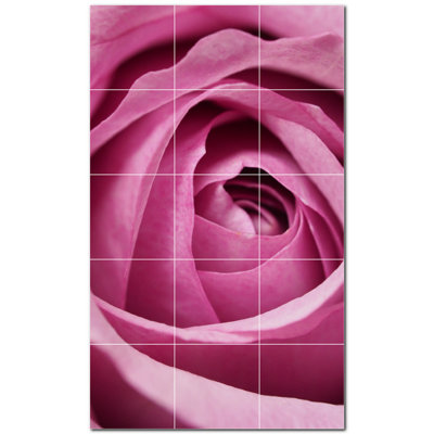 24"" x 30"" Ceramic Flowers Photo Decorative Mural Tile PT500640: 6"" x 6"" (Set of 20) -  Picture-Tiles.com, PT500640-45M