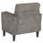 29" Wide Upholstered Solid Wood Accent Chair With Folding Side Table-30643664