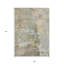 Tapis intérieur lavable abstrait 9 pi x 12 pi brun