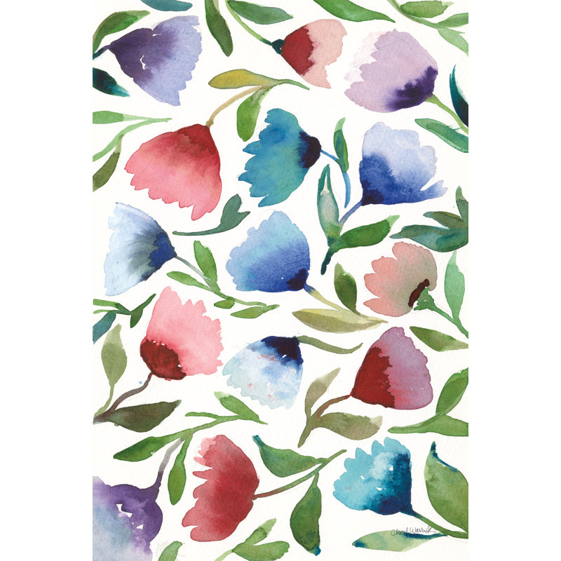 «Spring Joy IV» sur toile par Cheryl Warrick, H 30 po x l 20 po x P 1,25 po