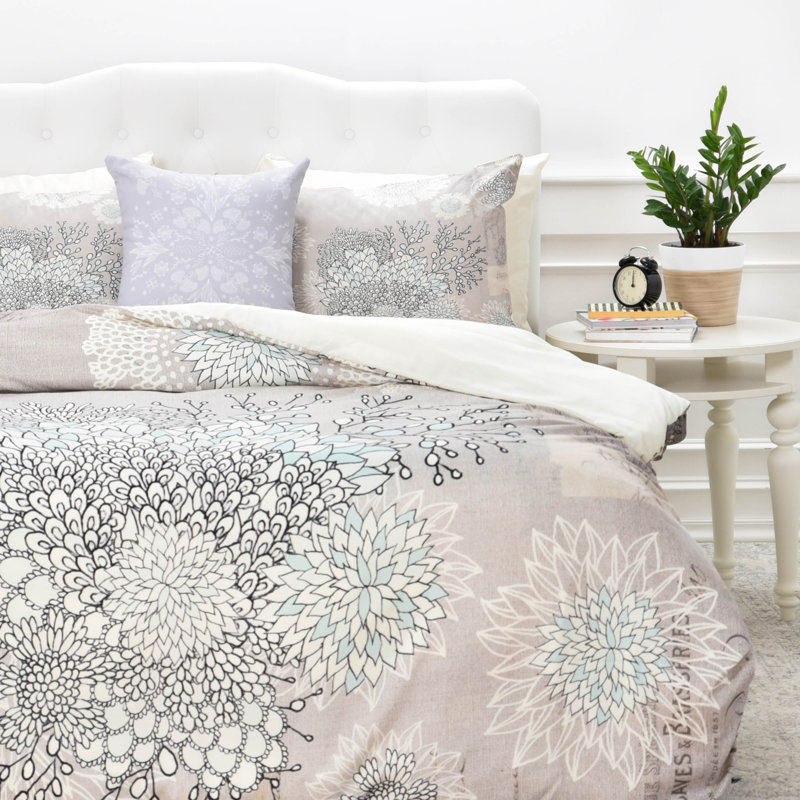 Iveta Abolina Polyester Floral Duvet Cover, Queen Duvet Cover + 2 Standard Shams