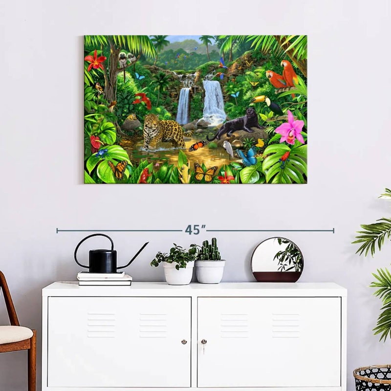 Brampt Rainforest Harmony I, 24" H x 36" W