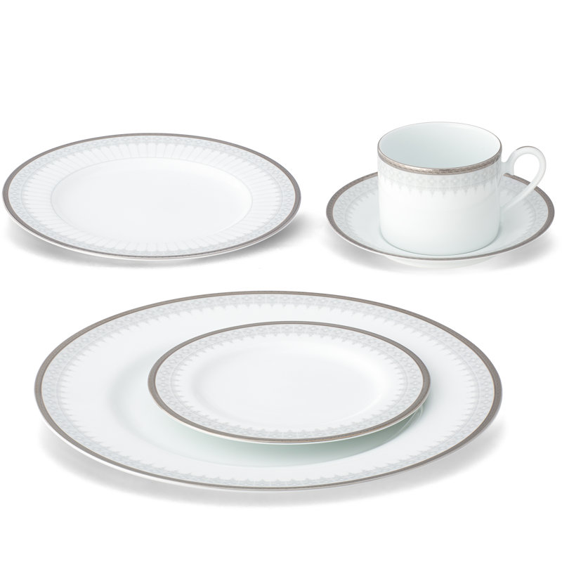Noritake Silver Colonnade 5-Piece Place Setting, Service for 1