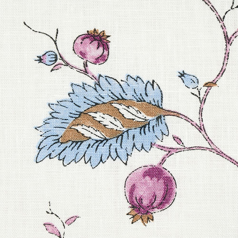 Tissu Maryam, Ciel / prune