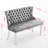 45.6”Velvet Upholstered 2-Seat Armless Loveseat-55121969-50376763