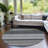 Striped Indoor / Outdoor Rug-490649288
