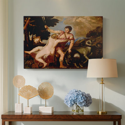 Venus and Adonis-Titian (Tiziano Vecelli)-Gallery Wrapped Canvas-1554
