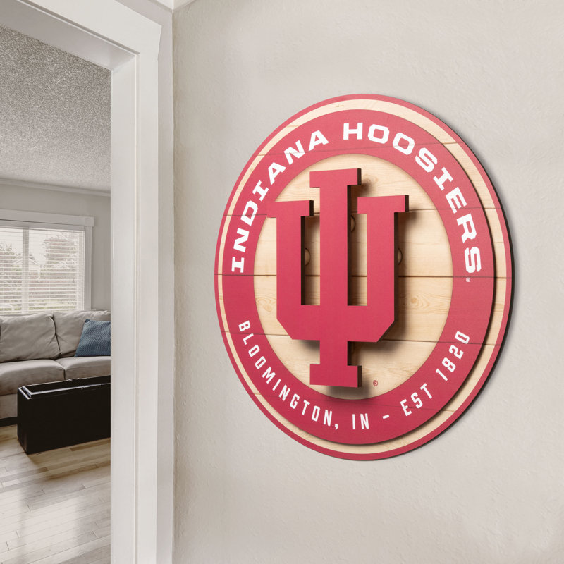 NCAA Indiana Hoosiers 3DX Circle Wall Art