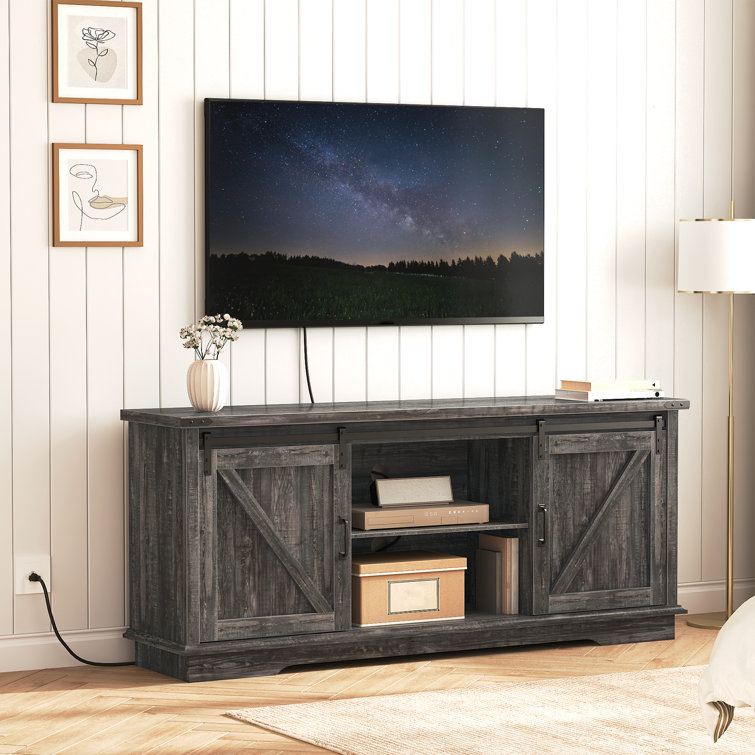 Arionna TV Stand for TVs up to 75" with Charging Station