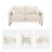 59.8'' W Modern Upholstery Loveseat Boucle-219439737