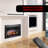 28 Inch Electric Fireplace Insert Multicolored Remote Control Flames Insert Mount Vent Free Double Safety Protection 1400w Heat With 11 Temperature Settings