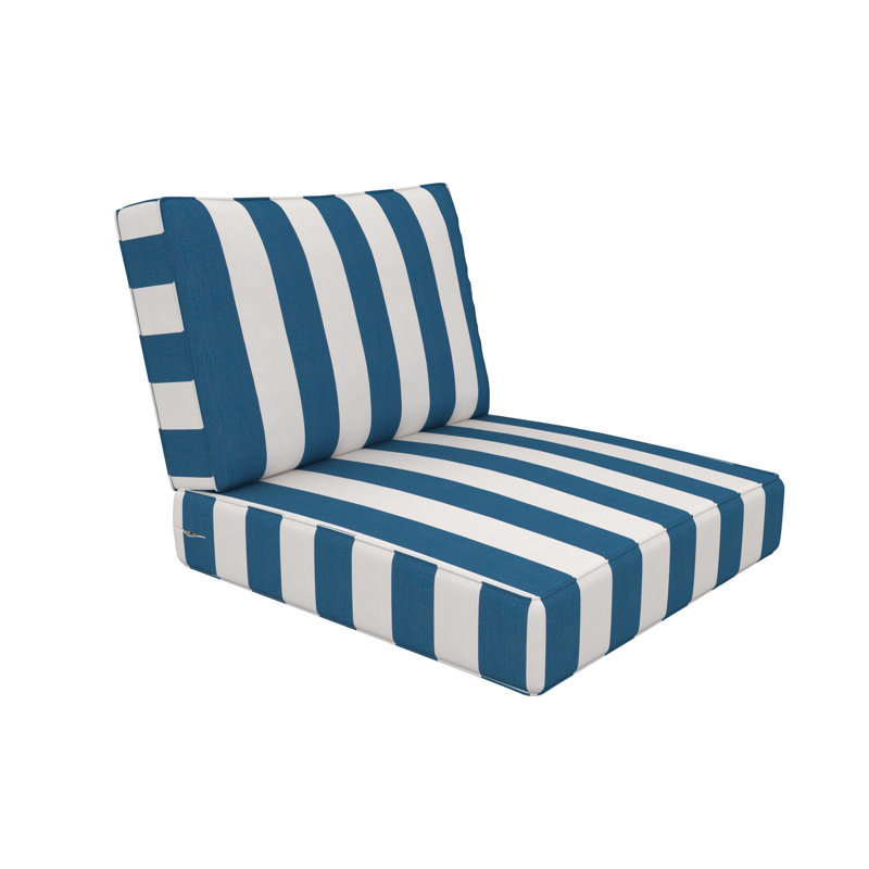 Coussin de chaise Sunge, Sunbrella® régate Cabana, 24 po x 24 po