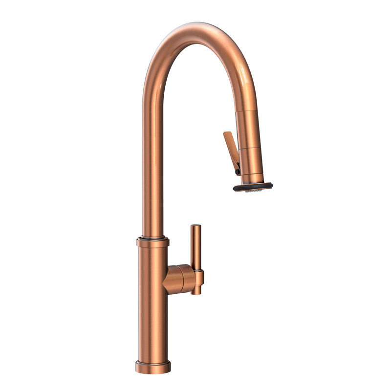 Pull-Down Kitchen Faucet - Trigger Spray, Antique Copper