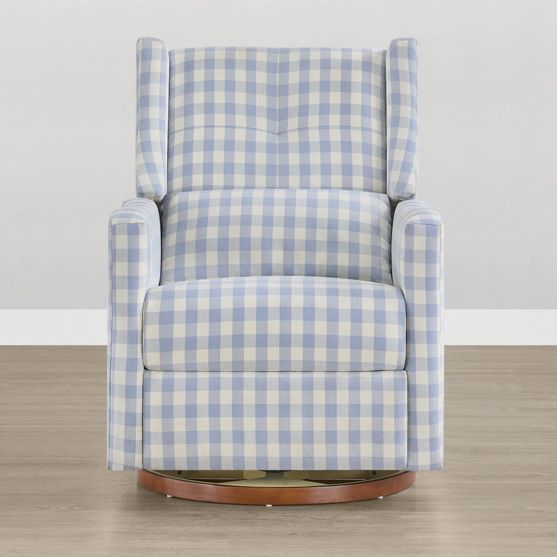 Fauteuil inclinable et pivotant manuel Drenna, Bleu