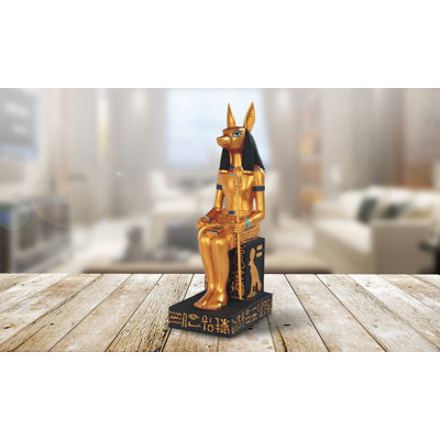 Deity Anubis Ancient Egyptian God of the Dead Figurine -  Bungalow Rose, 03BF9B211AAE4EABBFBC11DCFECC731F