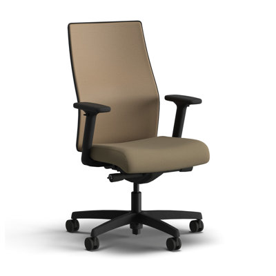 HON Ignition 2.0 Mid-Back Task Chair, Advanced Tilt, Black Frame, Quicksand