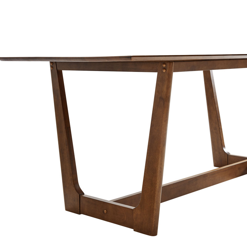 Solara 71" Rectangle Wood Dining Table In Natural, Walnut