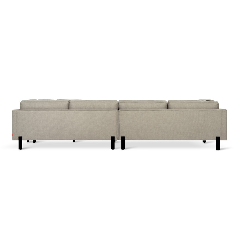 Silverlake XL Sectional, Right Hand Facing, Andorra Espresso Performance Basketweave