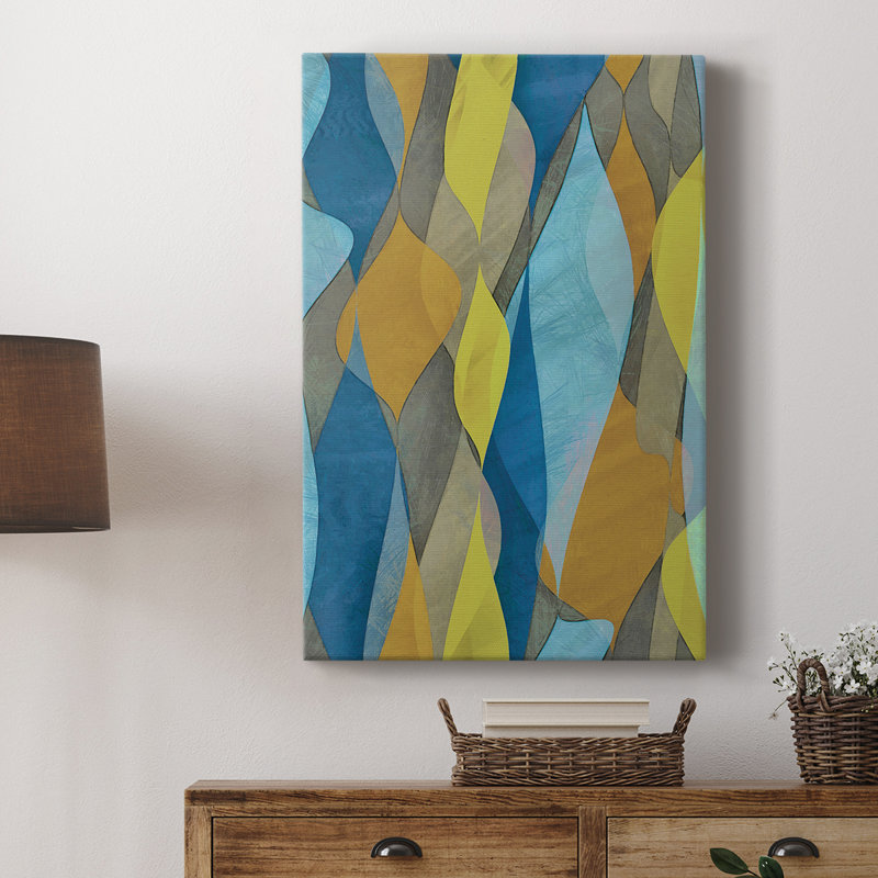 Cascade colorée I - galerie Cavas sur mesure, H 18 po x l 12 po