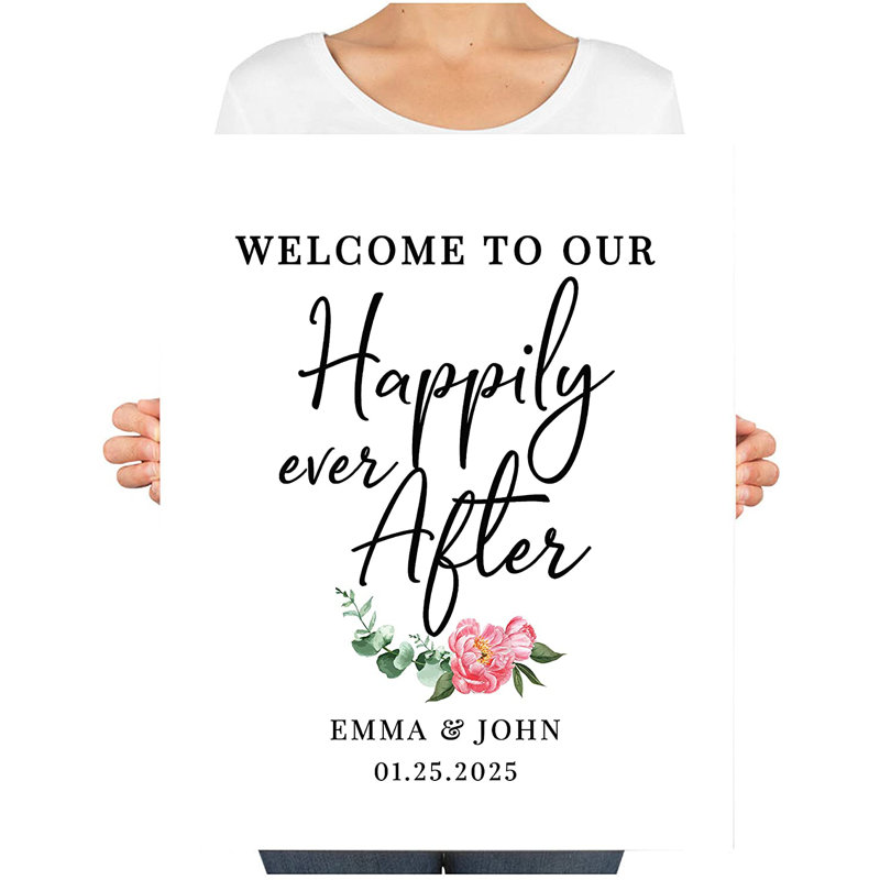 Livre d'or Simple Happily Ever After Florals, Oui
