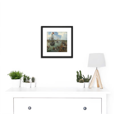 De Venne Departure of Dignitary From Middelburg 1 Piece Single Picture Frame Painting