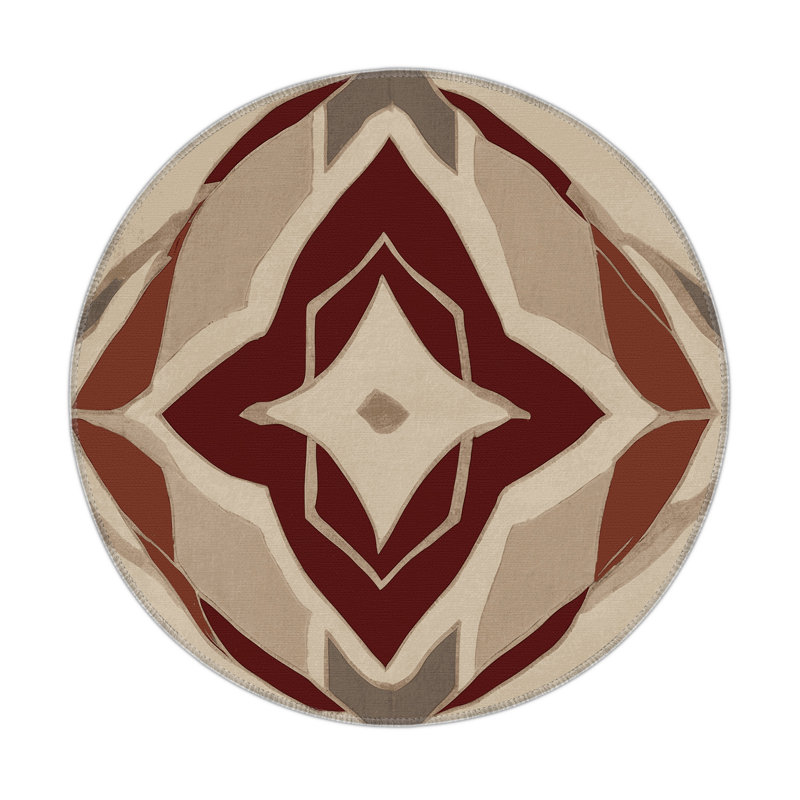 Symmetry Nexus Indoor And Outdoor Area Rug, Round 5'