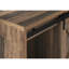 Meuble télé, meuble multimédia avec armoire de rangement, stratifié brun-395380799