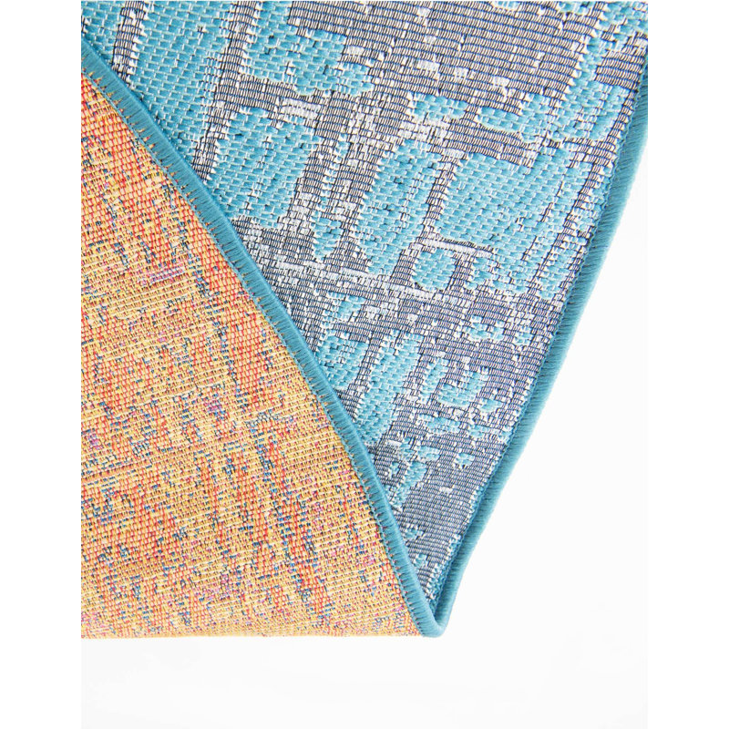 Keazia Indoor/Outdoor Area Rug, Round 6'1"