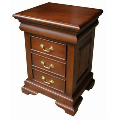Pont 48cm W Solid Wood Bedside Table