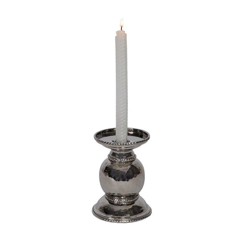 Graham Pillar/Taper Candle Holder, 5" H x 4" W x 4" D