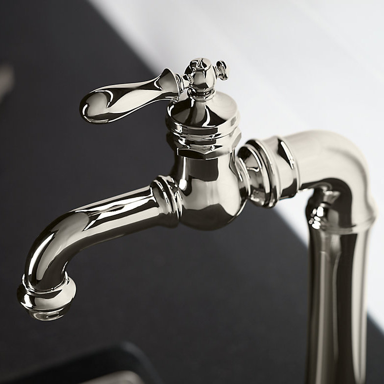Artifacts Gentleman's Bar Faucet with Accessories, Vibrant Polished Nickel