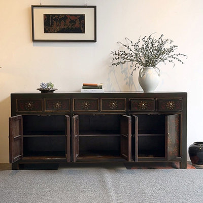 Console en bois massif de style chinois