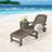 Mistry Outdoor Patio Adjustable Sun Lounger with Wheels-135464318