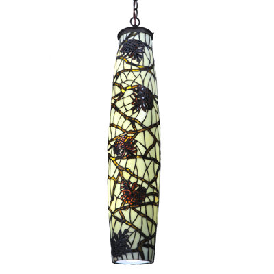6.5"W Pine Branch Mini Pendant