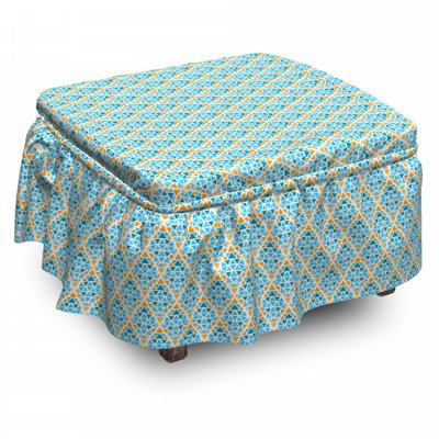 Box Cushion Ottoman Slipcover