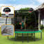 Pumpkin Trampoline, trampoline d'extérieur avec panier de basketball, filet d'enclos et échelle-133674878