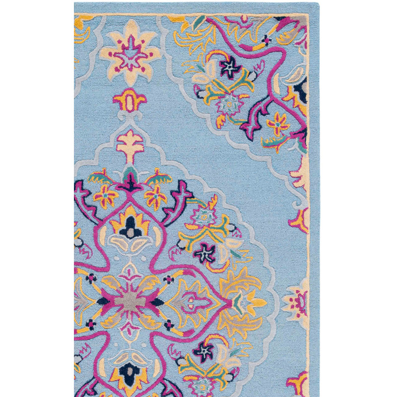 Tapis oriental en laine touffeté à la main Blokzijl, Rectangle 6 pi x 9 pi