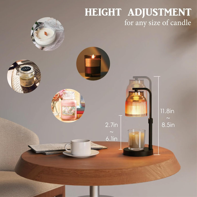 Candle Heating Lamp With Timed Dimmer