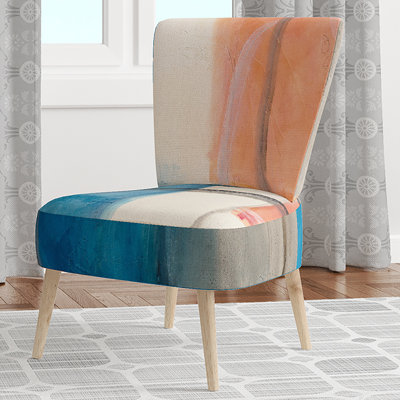 Chaise d'appoint rembourrée à motif floral - Chaise d'appoint moderne à motif floral